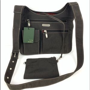 ☮️ New Eddie Bauer city bag brown nylon purse